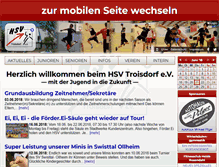 Tablet Screenshot of hsv-troisdorf.de